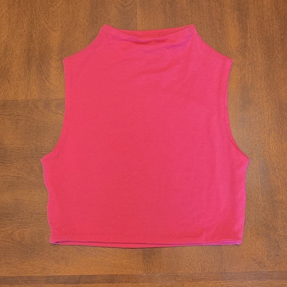 NWT Naked Wardrobe Sleeveless Mock Neck Crop Top Size XS - Picture 6 of 8